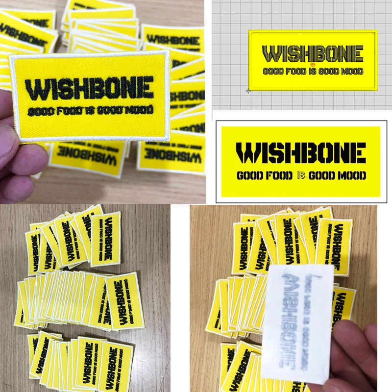 Muestra de logotipo bordado