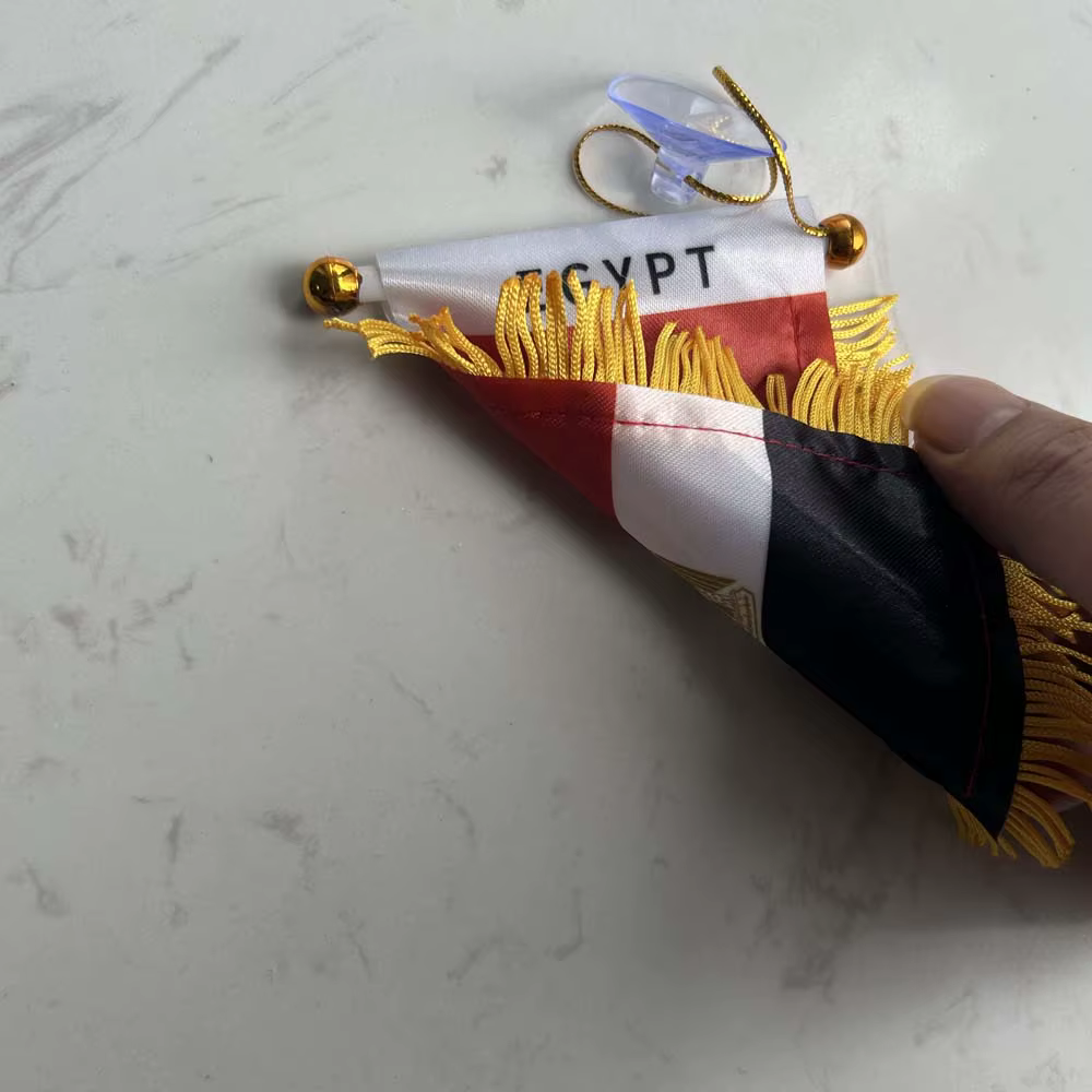 Bandera Egipto para coche, impresión doble cara en poliéster - imagen 4