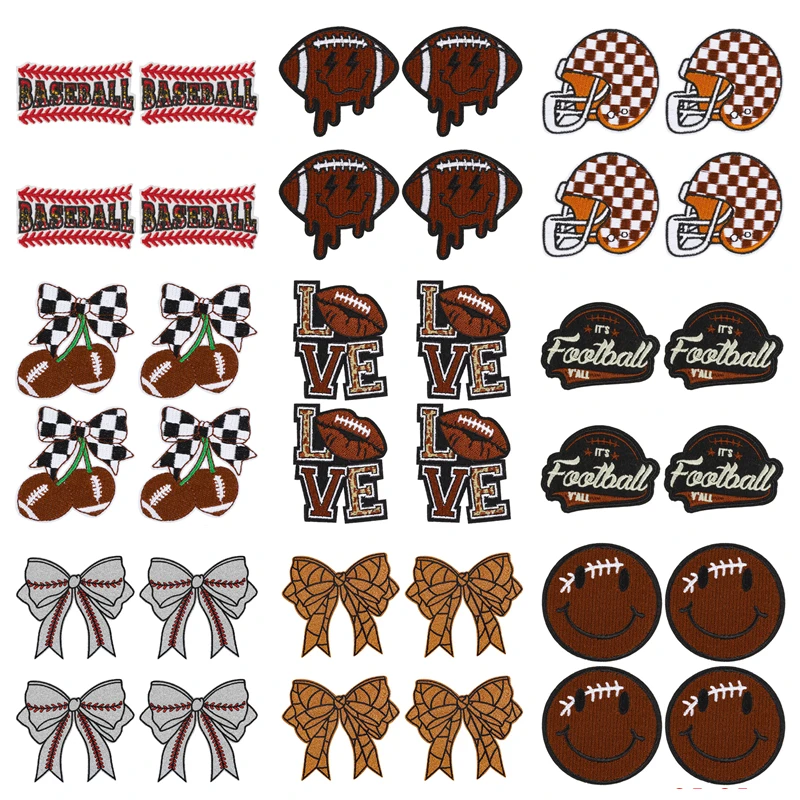 Parche termoadhesivo fútbol lazo y casco bordado para coser - imagen 4