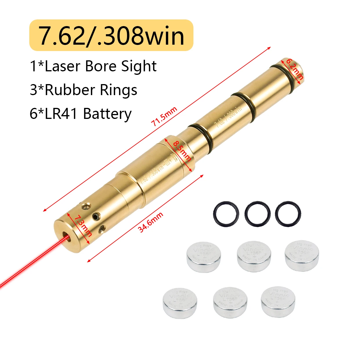 Láser táctico rojo para pistola con mira universal - imagen 5
