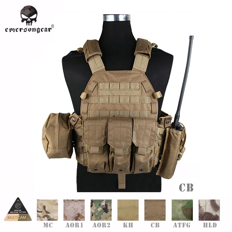 Emersongear LBT6094A chaleco táctico airsoft con bolsillos de combate - imagen 2