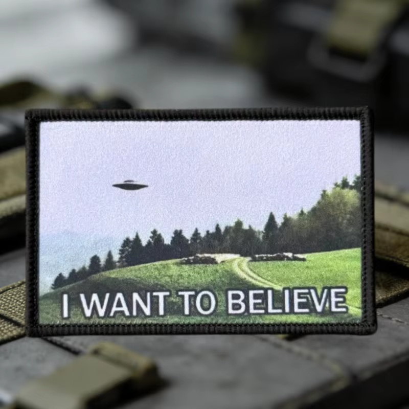 Parche táctico UFO velcro con cierre gancho y bucle para ropa - imagen 5