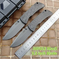 JUFULE Mac2 Navaja plegable EDC táctica con hoja N690 MagnaCut