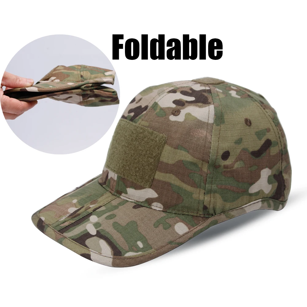 Gorra táctica camuflaje plegable transpirable protección solar - imagen 2