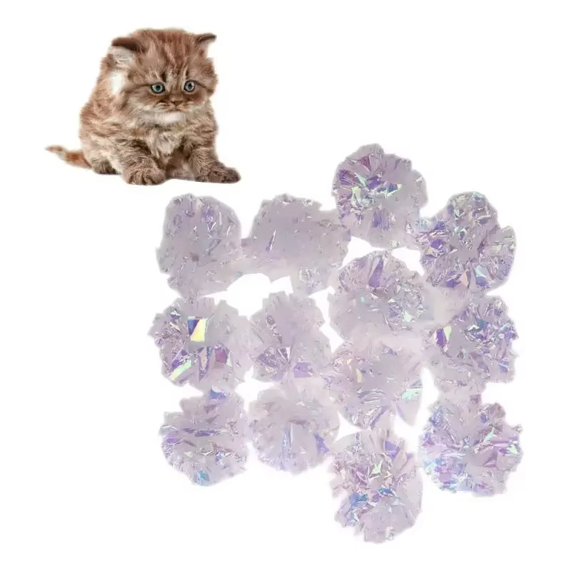 Juguete chirriante para gatos: bolas y anillos ruidosos coloridos - imagen 2