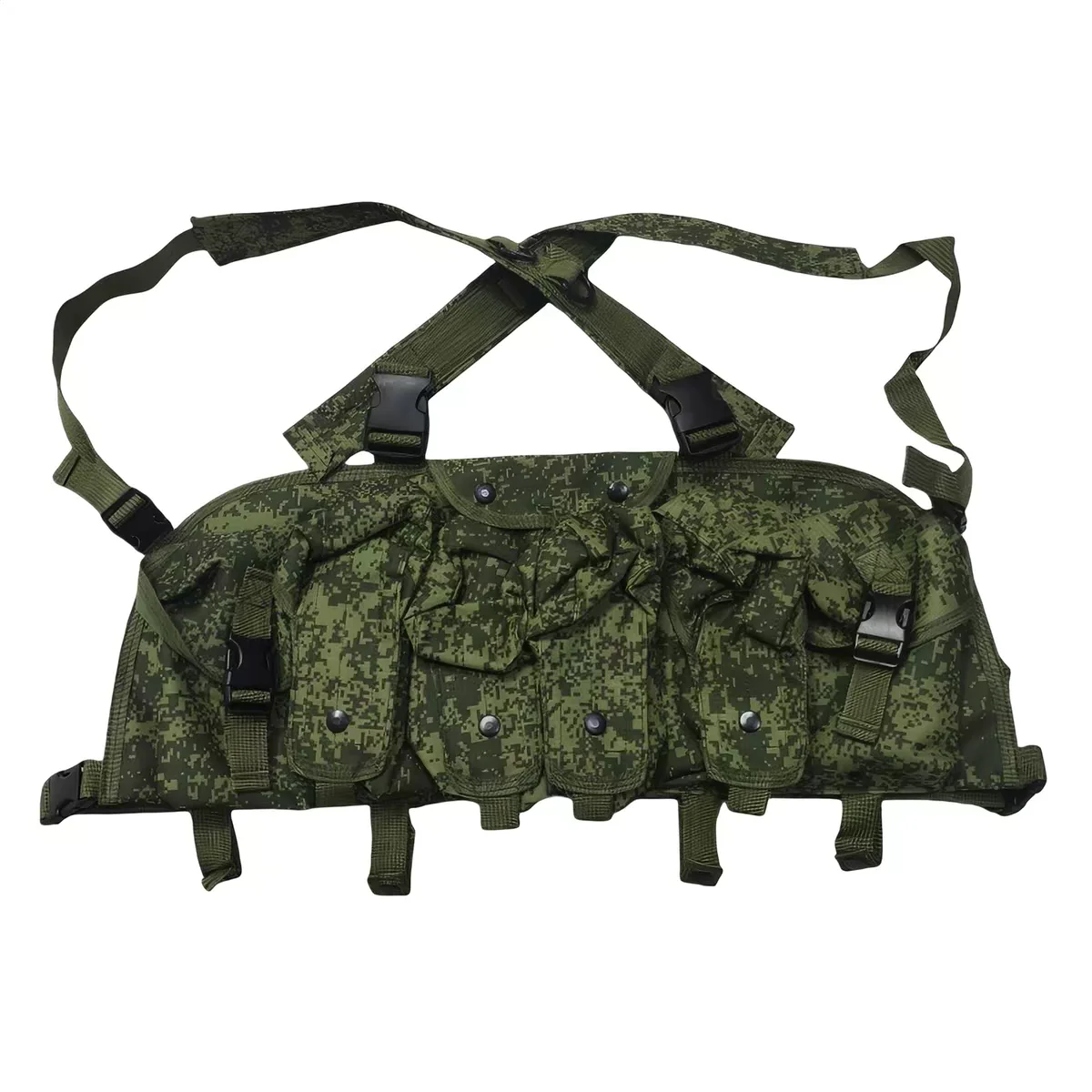 Chaleco táctico con bolsillo abdominal y kit bolsa accesorios pecho