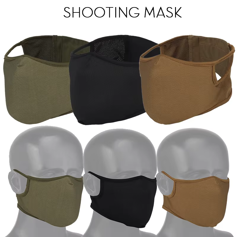 Máscara táctica de media cara transpirable elástica para airsoft - imagen 3