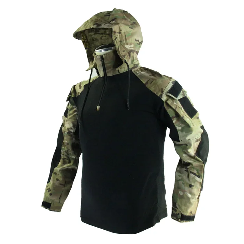 Camisa táctica hombre impermeable con capucha resistente al desgaste - imagen 2