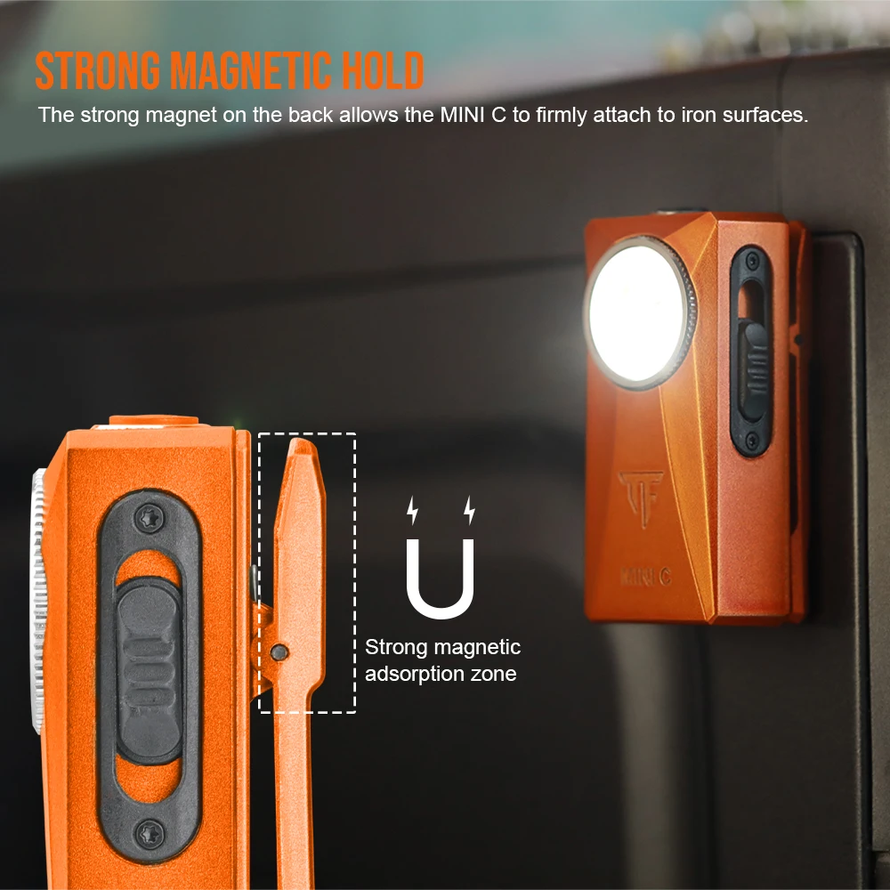 Trustfire MINIC linterna recargable USB táctica de bolsillo con clip - imagen 2