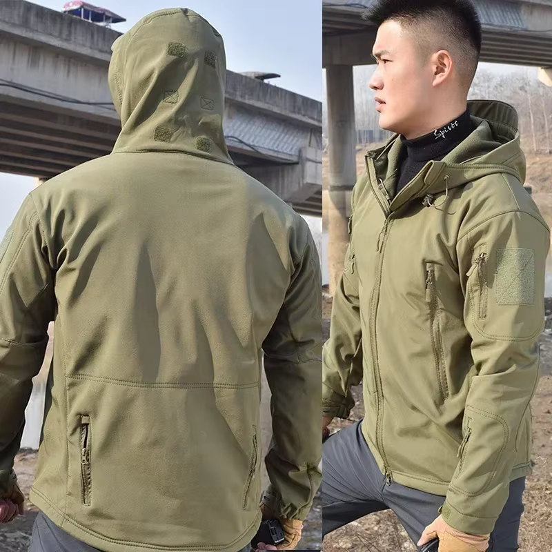 Chaqueta Softshell táctica para hombre - impermeable, forro polar - imagen 2