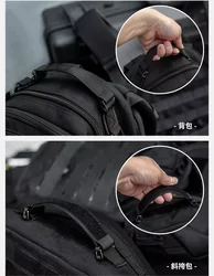 Correas tácticas MOLLE de poliéster con hebilla y paracord colgante