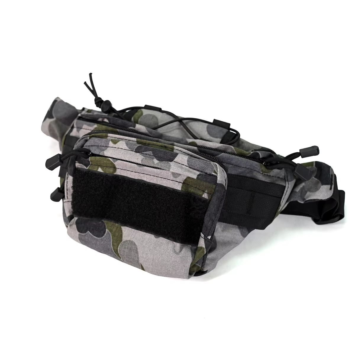 Riñonera táctica MOLLE de nailon diagonal para ciclismo y montañismo