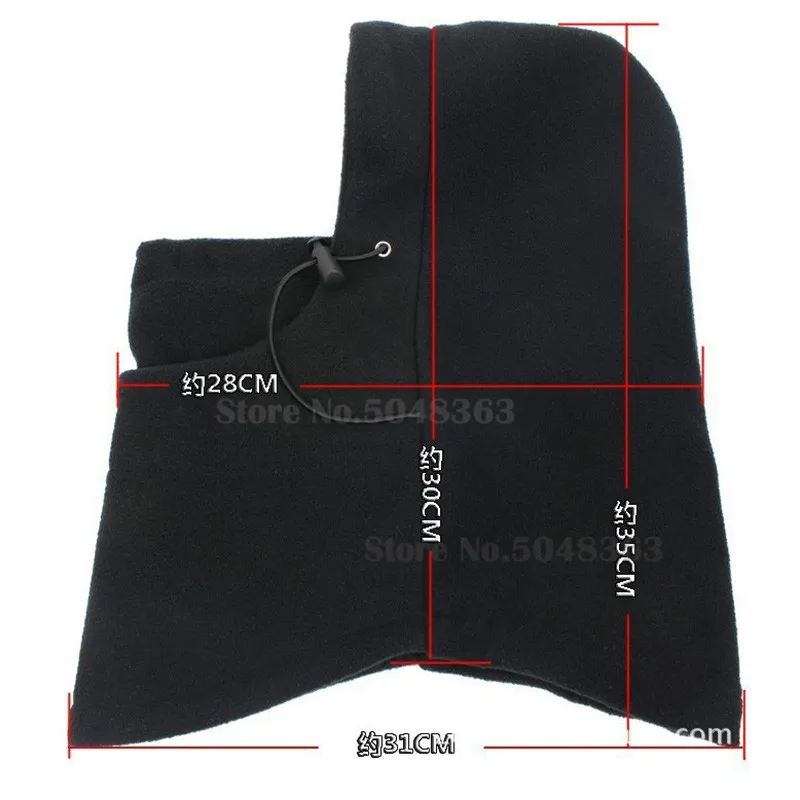 Gorro multifuncional negro gris con forro polar