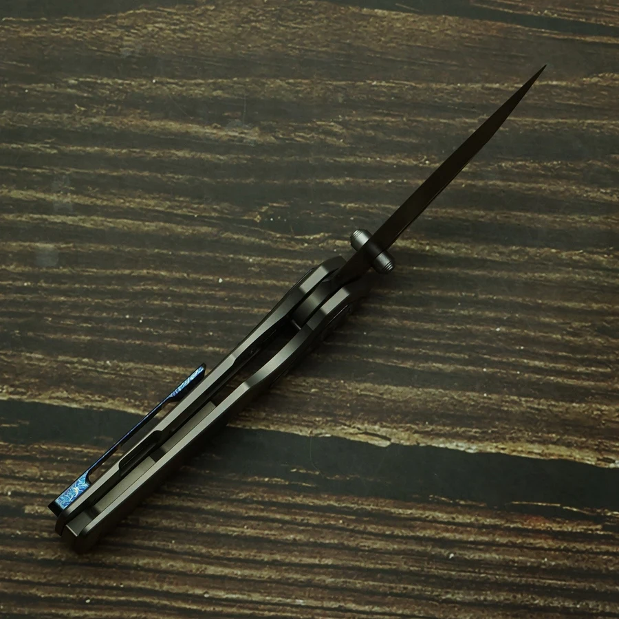 Rattlesnake Mini F03 cuchillo plegable M390 con mango titanio - imagen 4