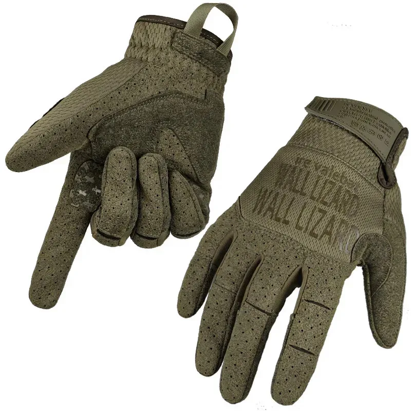 Guantes tácticos pantalla táctil antideslizantes dedos completos moto - imagen 4