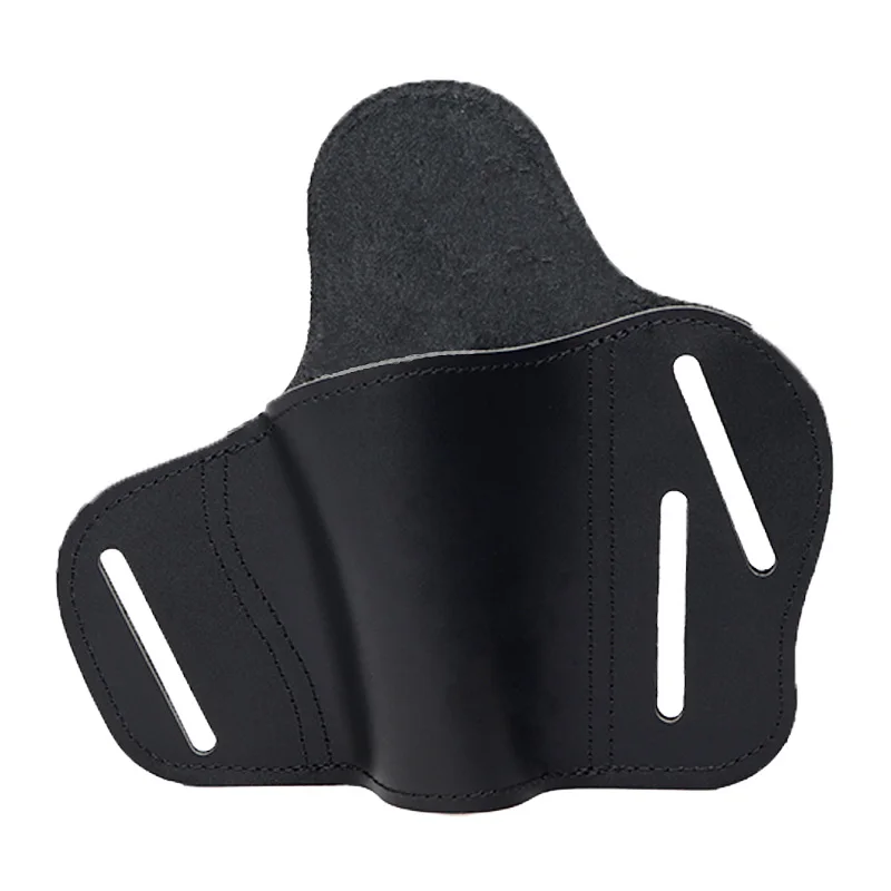 Funda de cuero marrón para cinturón