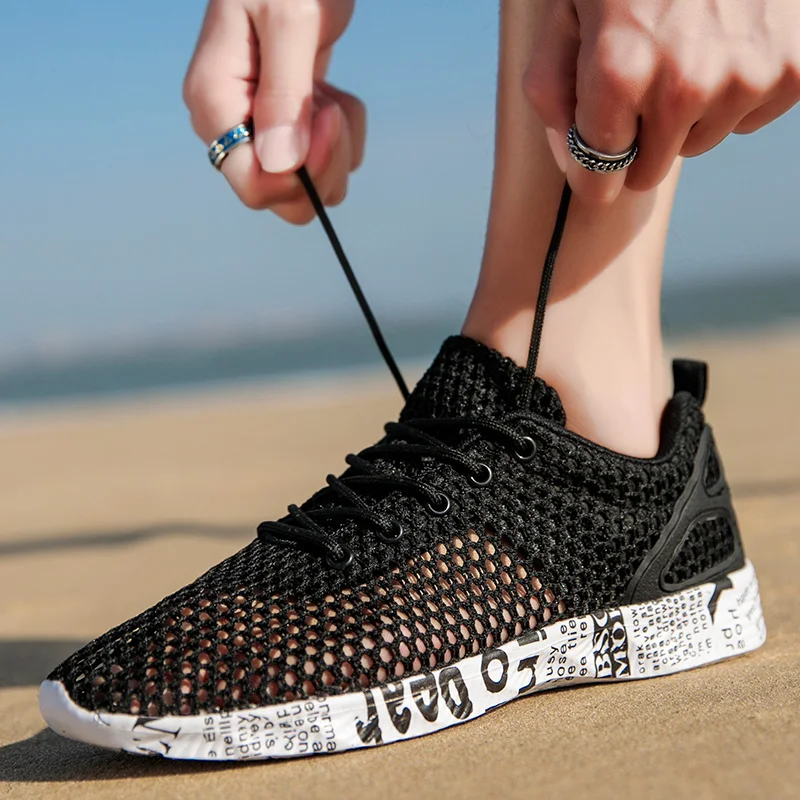 Zomer zapatillas acuáticas transpirables de malla con espuma - imagen 5
