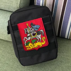 Parche táctico bordado dragón caballero con velcro para mochila