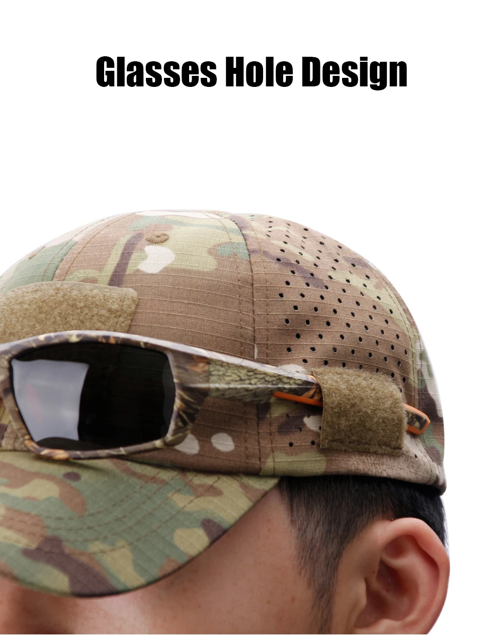 Gorra camuflaje tejida con acabado duradero