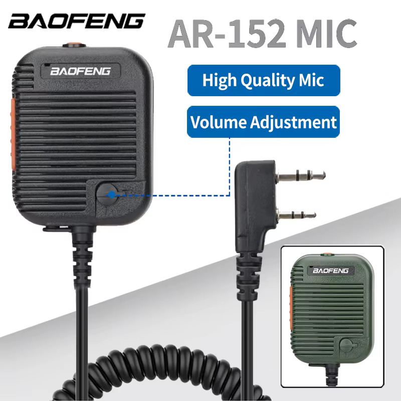 Micrófonoaltavoz Baofeng regulable para UV-5R y BF-888S
