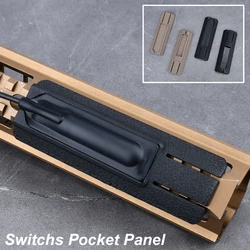 Panel táctico MOLLE para interruptor remoto con riel Picatinny