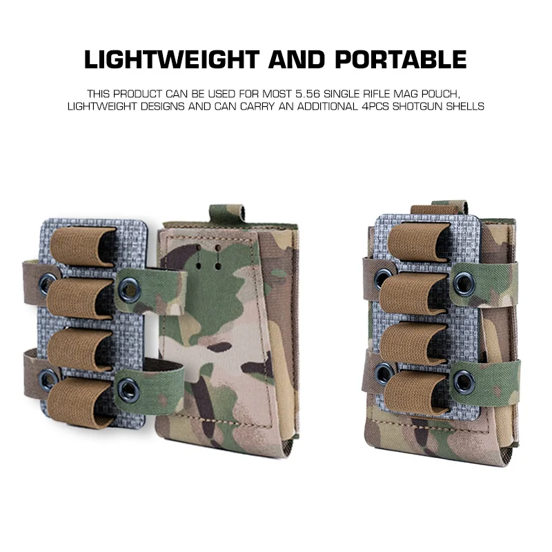 Porta-cargador Molle elástico con fijación de cuerda y cartuchos - imagen 5