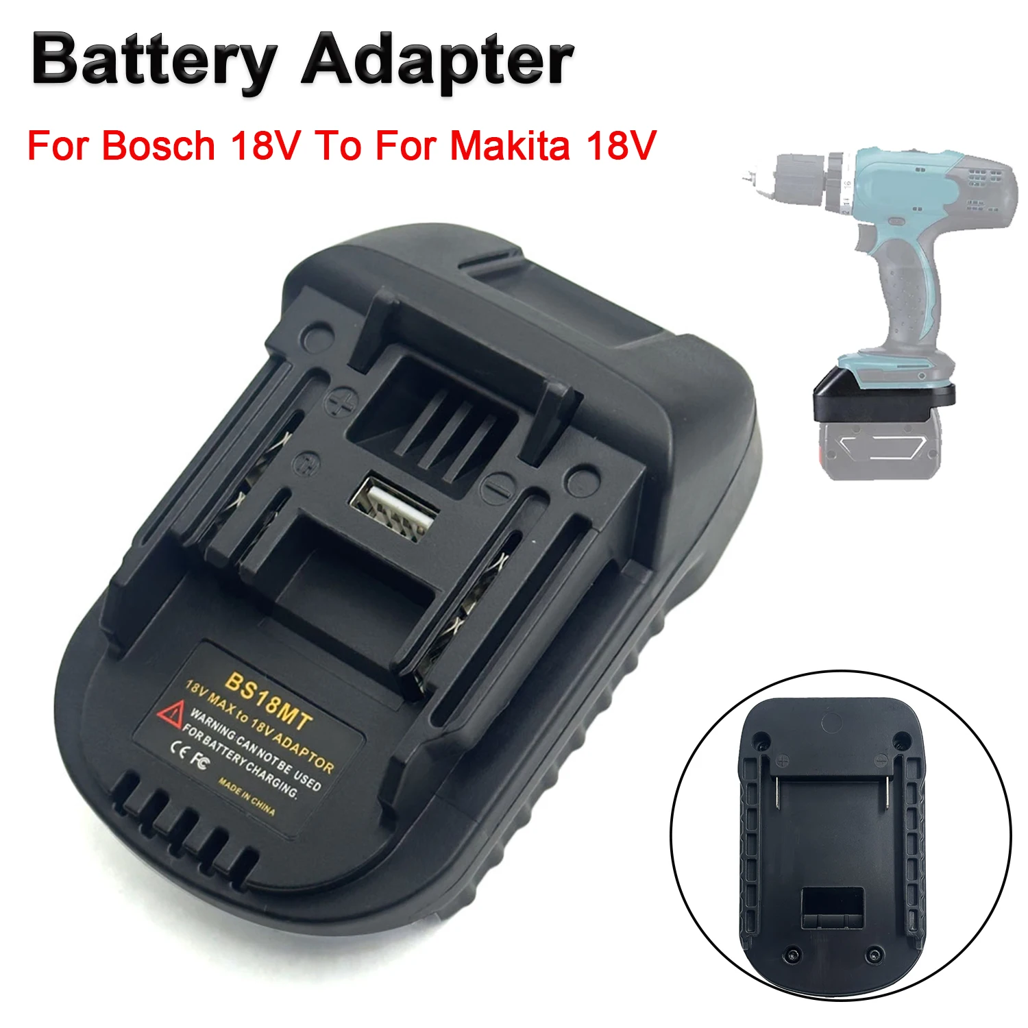 Adaptador de batería Bosch a Makita con USB - imagen 4