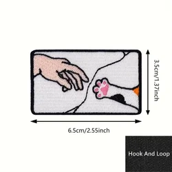 Parche táctico velcro gato divertido para sombrero o brazalete