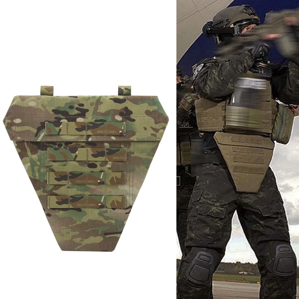 Chaleco táctico MOLLE inferior con protecciones para Airsoft