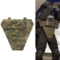Chaleco táctico MOLLE inferior con protecciones para Airsoft