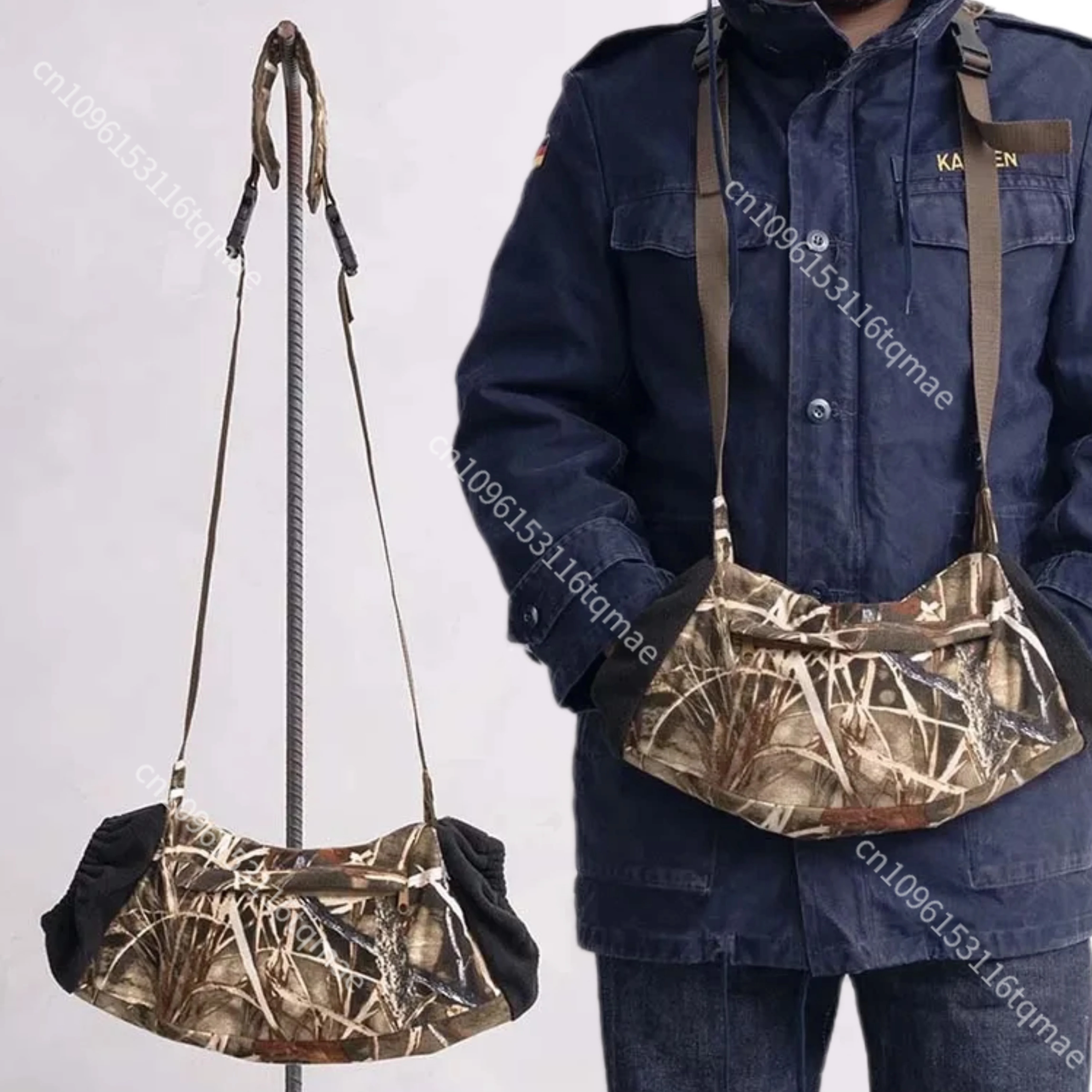 Guante táctico de invierno con bandolera integrada en patrón camuflaje