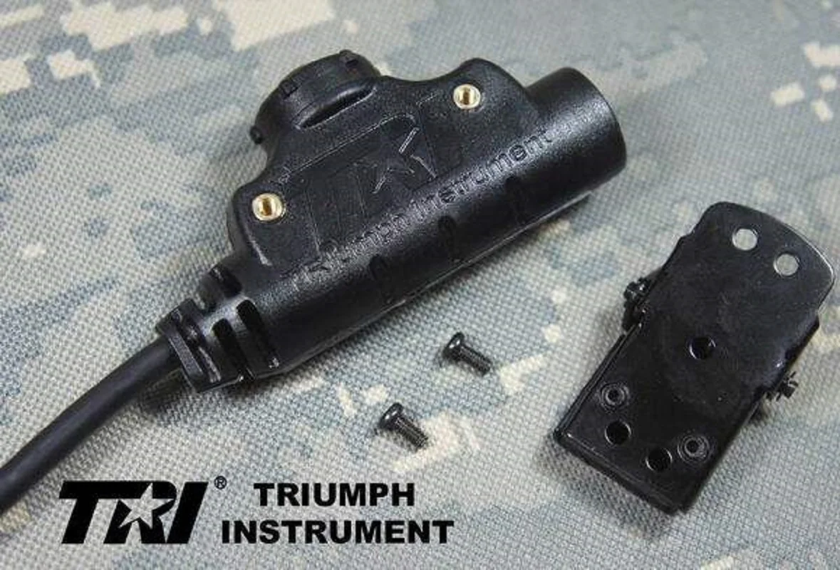 Conector PTT resistente al agua de cabeza plana negro con resorte - imagen 2