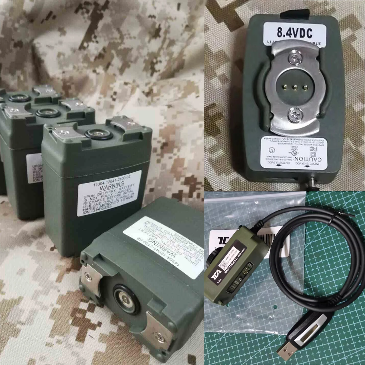 Estuche baterías radio AN/PRC-152A con línea escritura frecuencia - imagen 3
