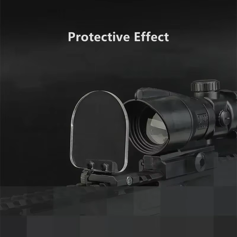 Protector de lente plegable Airsoft montado riel alto impacto visión