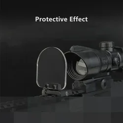 Protector de lente plegable Airsoft montado riel alto impacto visión