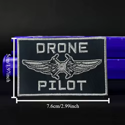 Parche MOLLE Drone Pilot bordado con velcro táctico