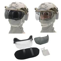 Casco táctico ajustable gafas abatibles Airsoft Paintball