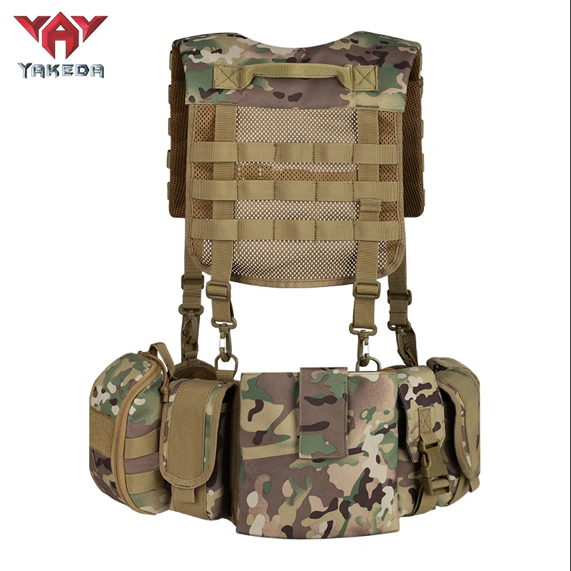 Chaleco táctico Yakeda con bolsas MOLLE para cargadores y caza - imagen 4