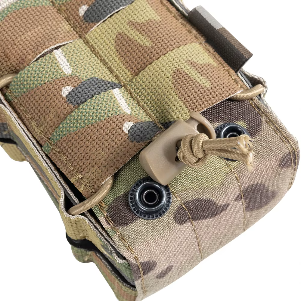 Bolsa táctica MOLLE doble para revistas M4 radio airsoft caza - imagen 4