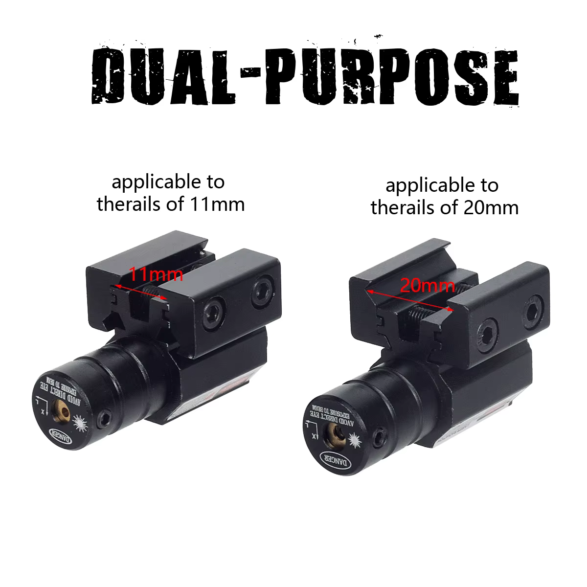 Mira láser punto rojo táctica Picatinny para rifle y pistola caza - imagen 5