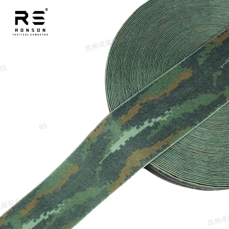 Cinta de sujeción Velcro camuflaje nailon impreso táctica