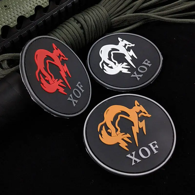 Parche táctico PVC 3D con velcro para mochilas, uniformes militares - imagen 3