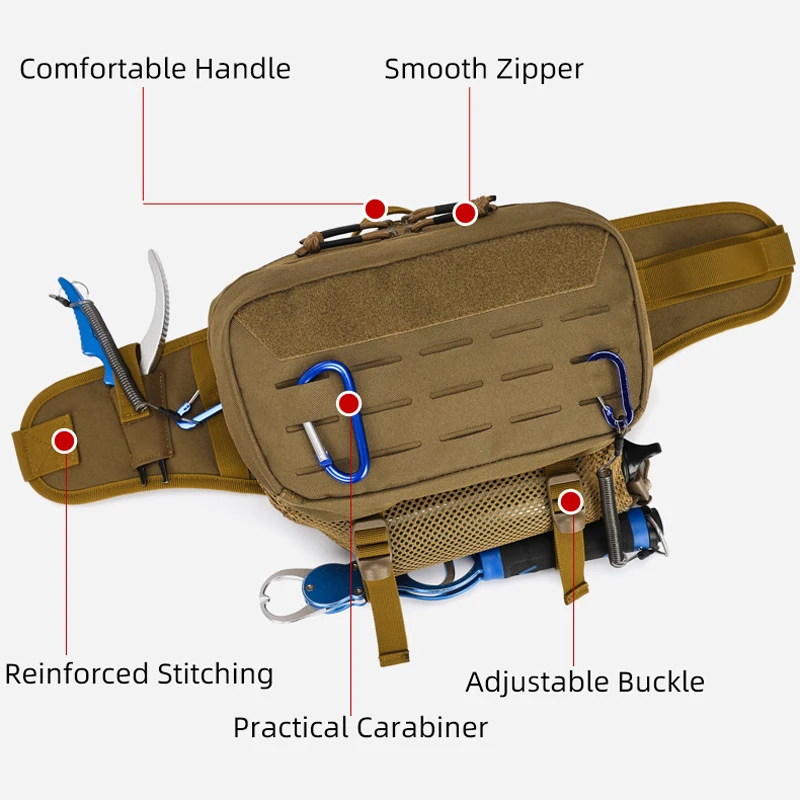 Bolsa táctica multifuncional bandolera para actividades al aire libre - imagen 5