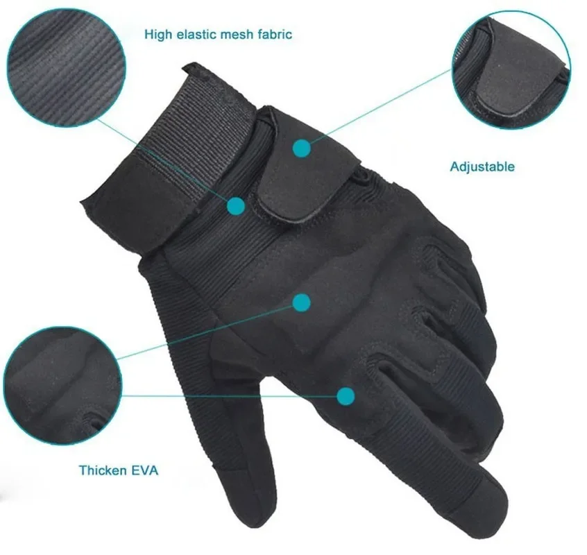 Guantes tácticos demeisis – Dedo completo para combate - imagen 3