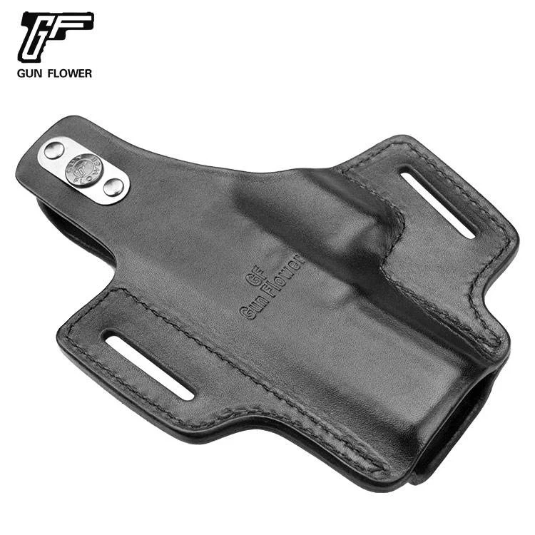 Funda Glock 17/22/31 cuero liberación pulgar derecha táctica - imagen 4