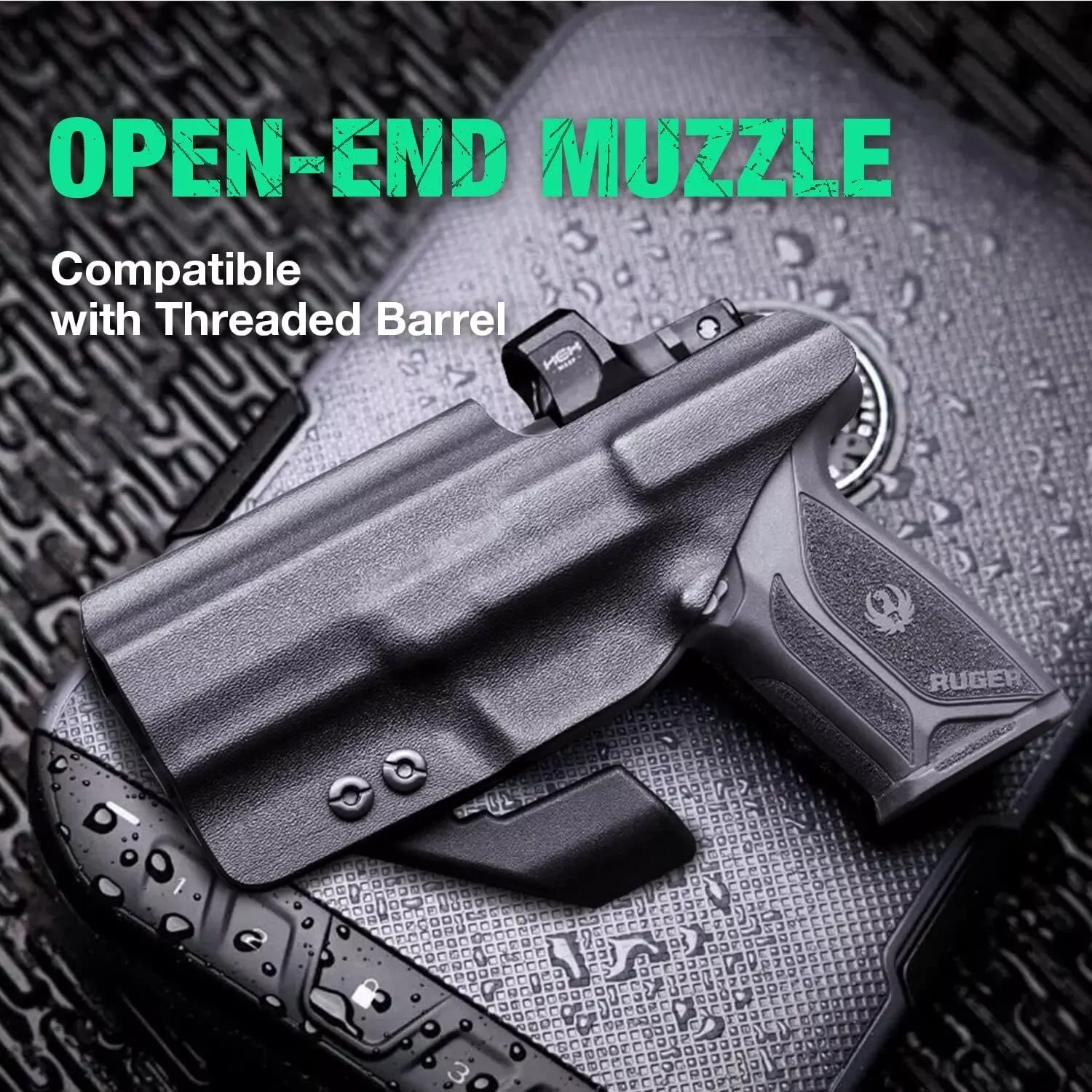 Funda IWB Kydex Ruger Security 9 Compact – Con montaje mira óptica - imagen 5