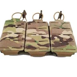 Portacargador táctico modular abierto MOLLE corte láser