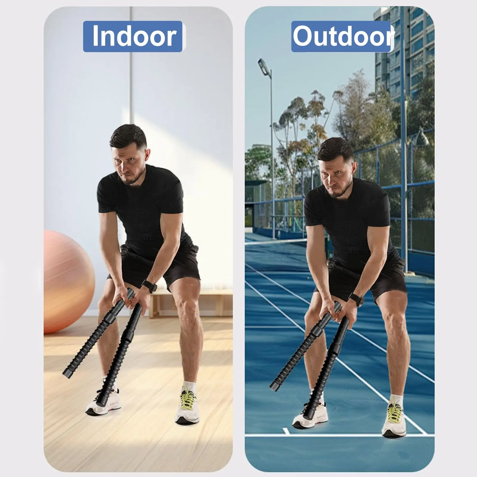 Cuerda de saltar sin cable para cardio y entrenamiento con gran rebote - imagen 5