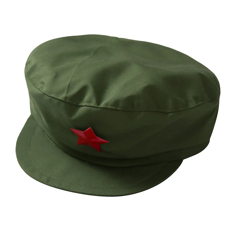 Sombrero estilo Mao vintage – Gorro militar de algodón - imagen 3