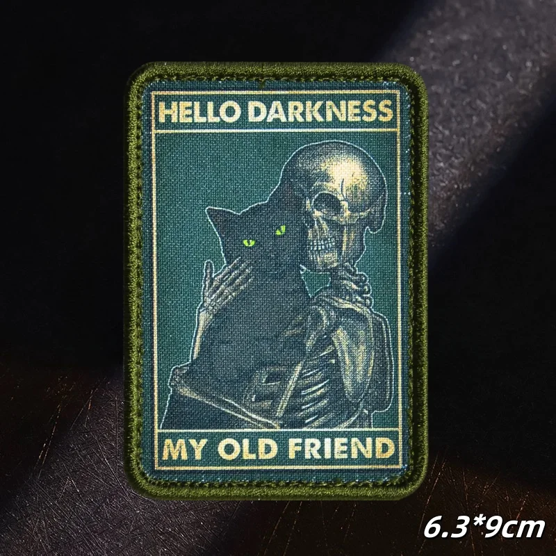 Parche táctico velcro calavera militar MOLLE - imagen 3